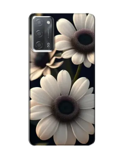 Чохол для OPPO A55 з картинкою «Білі маргаритки макро»