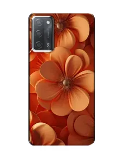 Чохол для OPPO A55 з картинкою «Помаранчева макро квітка»