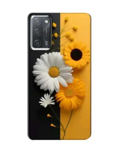Чохол для OPPO A55 з картинкою «Соняшник та ромашка»