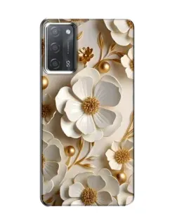 Чохол для OPPO A55 з картинкою «Білі паперові квіти»