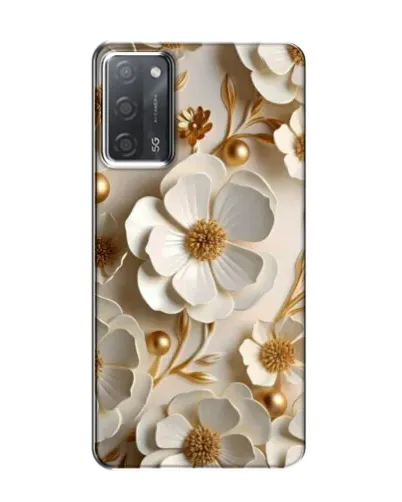 Чохол для OPPO A55 з картинкою «Білі паперові квіти»