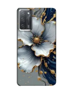 Чохол для OPPO A55 з картинкою «Біла квітка та золотий флюїд»