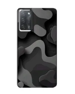 Чехол для OPPO A55 с картинкой «Темный абстрактный камуфляж»