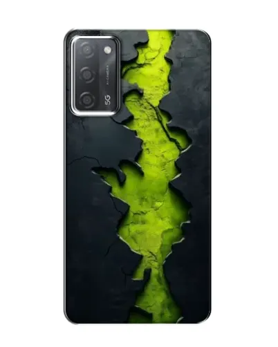 Чехол для OPPO A55 с картинкой «Салатовый разлом скалы» Чехол для OPPO A55 с картинкой «Салатовый разлом скалы»