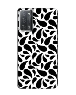 Чехол для OPPO A55 с картинкой «Контрастные черные капли»