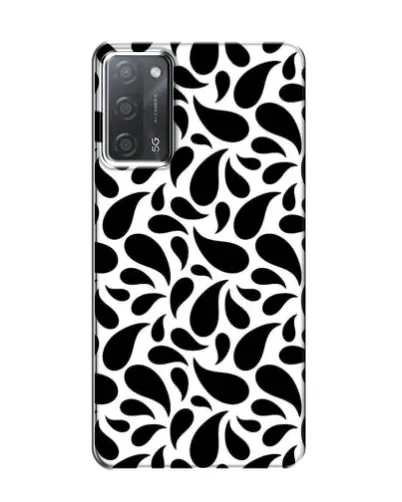 Чехол для OPPO A55 с картинкой «Контрастные черные капли» Чехол для OPPO A55 с картинкой «Контрастные черные капли»
