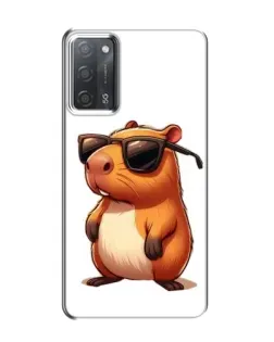 Чехол для OPPO A55 с картинкой «Капибара в очках»