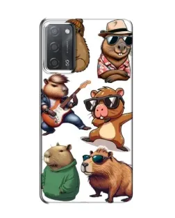 Чехол для OPPO A55 с картинкой «Крутые капибары музыканты»