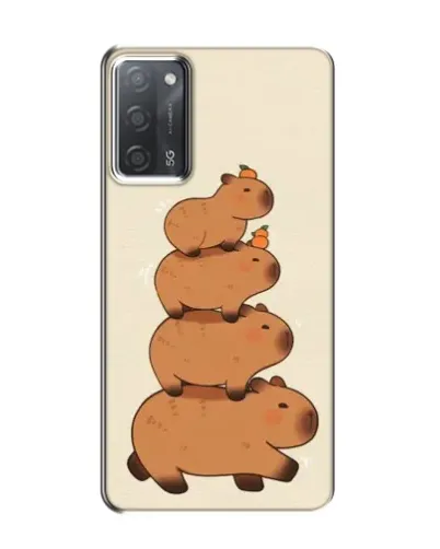 Чехол для OPPO A55 с картинкой «Башня из капибар»