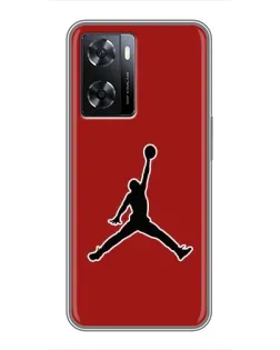 Чохол для OPPO A57s з картинкою «Jordan Red Back»