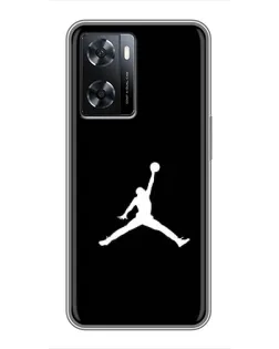 Чохол для OPPO A57s з картинкою «Jordan Silhouette»