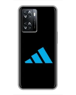 Чохол для OPPO A57s з картинкою «Adidas Cyan Logo»