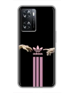 Чохол для OPPO A57s з картинкою «Adidas Hands»