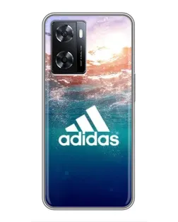Чохол для OPPO A57s з картинкою «Океанська глибина адідас»