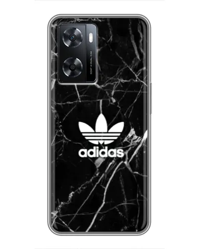 Чохол для OPPO A57s з картинкою «Білий мармур Adidas»