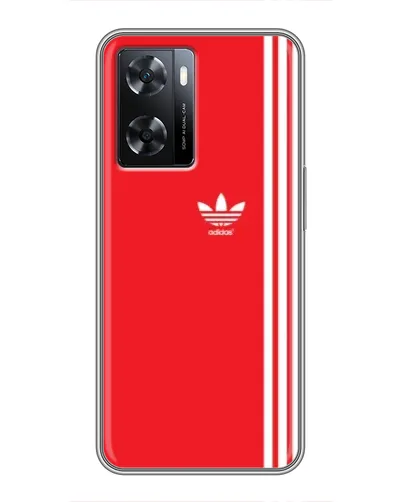 Чохол для OPPO A57s з картинкою «Червоний мінімалізм Adidas»