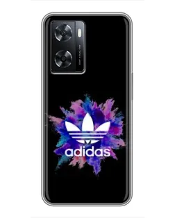 Чохол для OPPO A57s з картинкою «Вибух фарб Adidas»
