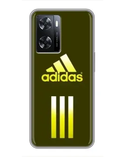 Чохол для OPPO A57s з картинкою «Оливковий градієнт Adidas»