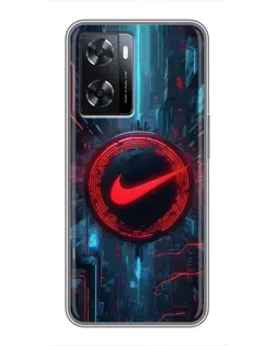 Чохол для OPPO A57s з картинкою «Техногенний стиль Nike»