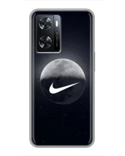 Чохол для OPPO A57s з картинкою «Nike у стилі графіті»