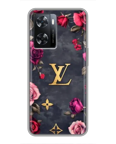 Чехол для OPPO A57s с картинкой «Цветочный Louis Vuitton»