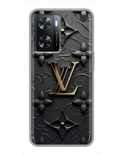 Чехол для OPPO A57s с картинкой «Кожаная текстура LV»