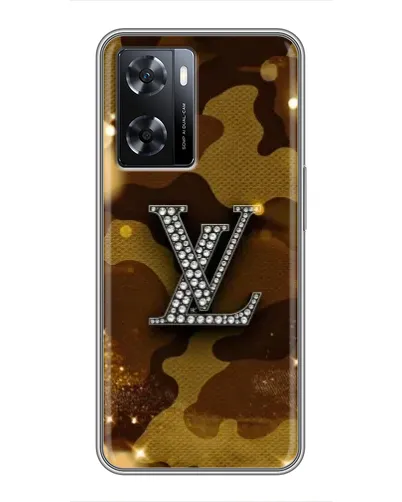 Чехол для OPPO A57s с картинкой «Камуфляжный Louis Vuitton»