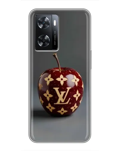 Чехол для OPPO A57s с картинкой «Красное яблоко LV»