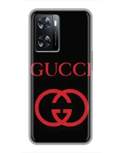 Чехол для OPPO A57s с картинкой «Gucci — красный логотип» Чехол для OPPO A57s с картинкой «Gucci — красный логотип»