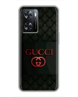Чехол для OPPO A57s с картинкой «Gucci — стеганый черный» Чехол для OPPO A57s с картинкой «Gucci — стеганый черный»
