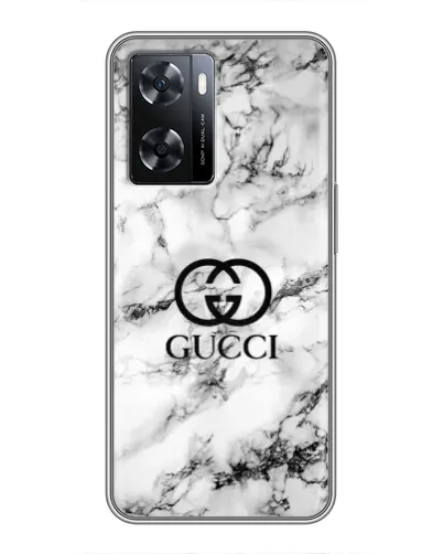 Чехол для OPPO A57s с картинкой «Gucci — мраморный шик»