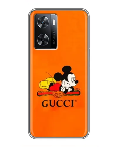 Чехол для OPPO A57s с картинкой «Микки Маус Gucci — оранж» Чехол для OPPO A57s с картинкой «Микки Маус Gucci — оранж»