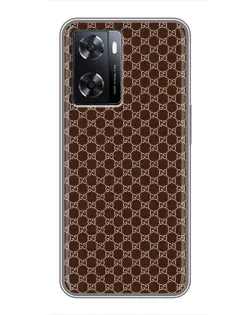 Чехол для OPPO A57s с картинкой «Gucci — шоколадная сетка» Чехол для OPPO A57s с картинкой «Gucci — шоколадная сетка»