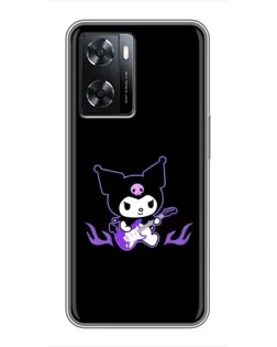 Чехол для OPPO A57s с картинкой «Электрическая Kuromi»