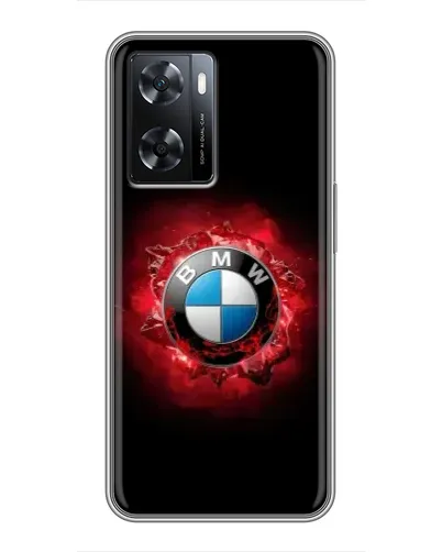 Чехол для OPPO A57s с картинкой «Логотип BMW — вспышка»