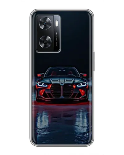 Чехол для OPPO A57s с картинкой «BMW на мокрой дороге»