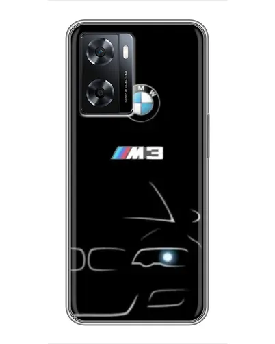 Чехол для OPPO A57s с картинкой «Минималистичный принт BMW M3»