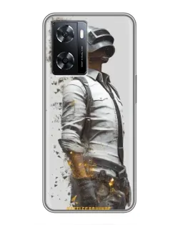 Чохол для OPPO A57s з картинкою «PUBG — боєць у пилу»