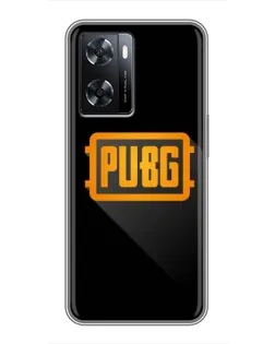 Чохол для OPPO A57s з картинкою «PUBG — рамка лого»