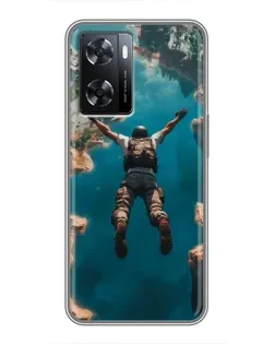 Чохол для OPPO A57s з картинкою «PUBG — вільне падіння»