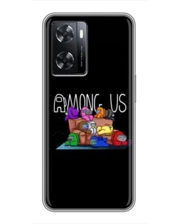 Чохол для OPPO A57s з картинкою «Логотип Among Us»