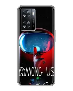 Чохол для OPPO A57s з картинкою «Червоний імпостер — макро» Чохол для OPPO A57s з картинкою «Червоний імпостер — макро»