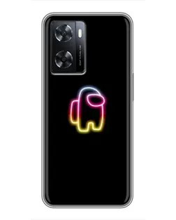 Чохол для OPPO A57s з картинкою «Among Us градієнт»