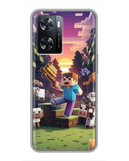 Чохол для OPPO A57s з картинкою «Стів на фермі»