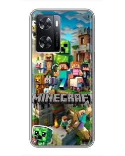 Чохол для OPPO A57s з картинкою «Замок Minecraft» Чохол для OPPO A57s з картинкою «Замок Minecraft»