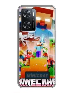 Чохол для OPPO A57s з картинкою «Minecraft герої гри» Чохол для OPPO A57s з картинкою «Minecraft герої гри»