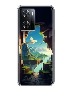 Чохол для OPPO A57s з картинкою «Вид з печери»