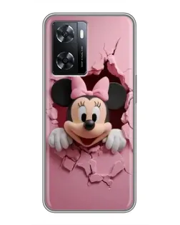 Чохол для OPPO A57s з картинкою «Мінні крізь стіну»