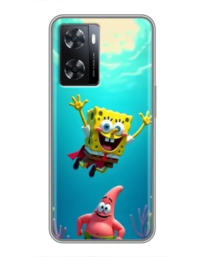 Чехол для OPPO A57s с картинкой «Спанч Боб под водой» Чехол для OPPO A57s с картинкой «Спанч Боб под водой»