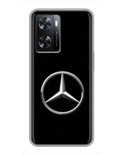 Чехол для OPPO A57s с картинкой «Mercedes классический лого»